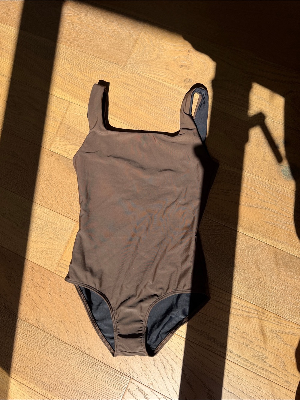 Hakea Classic Espresso Brown Square Neck One Piece Swimsuit
